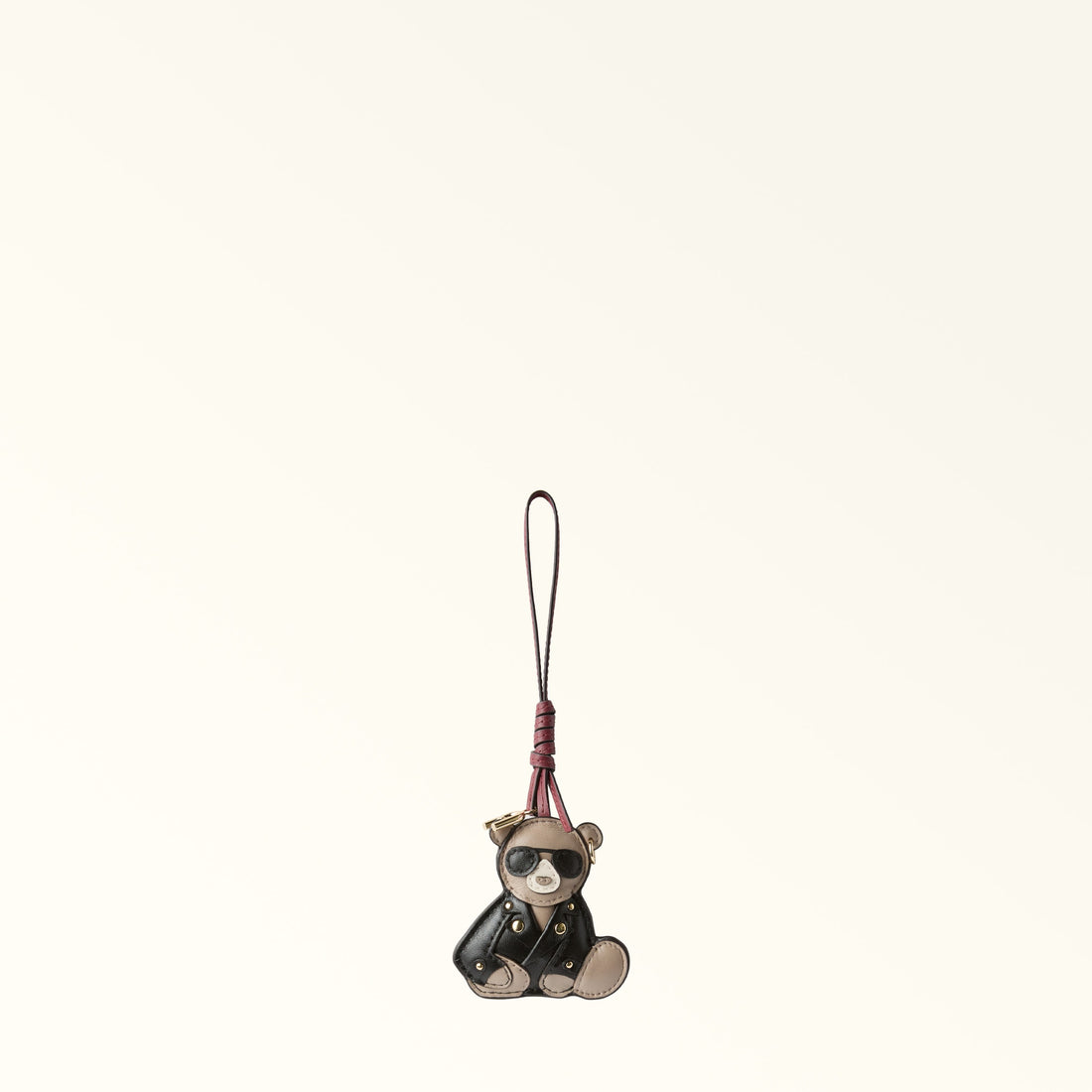 Furla Allegra Rider Bear Charm in Black - Charms 