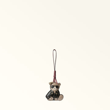 Furla Allegra Rider Bear Charm in Black - Charms 