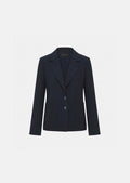 jacket in ecru powder-grain canvas
