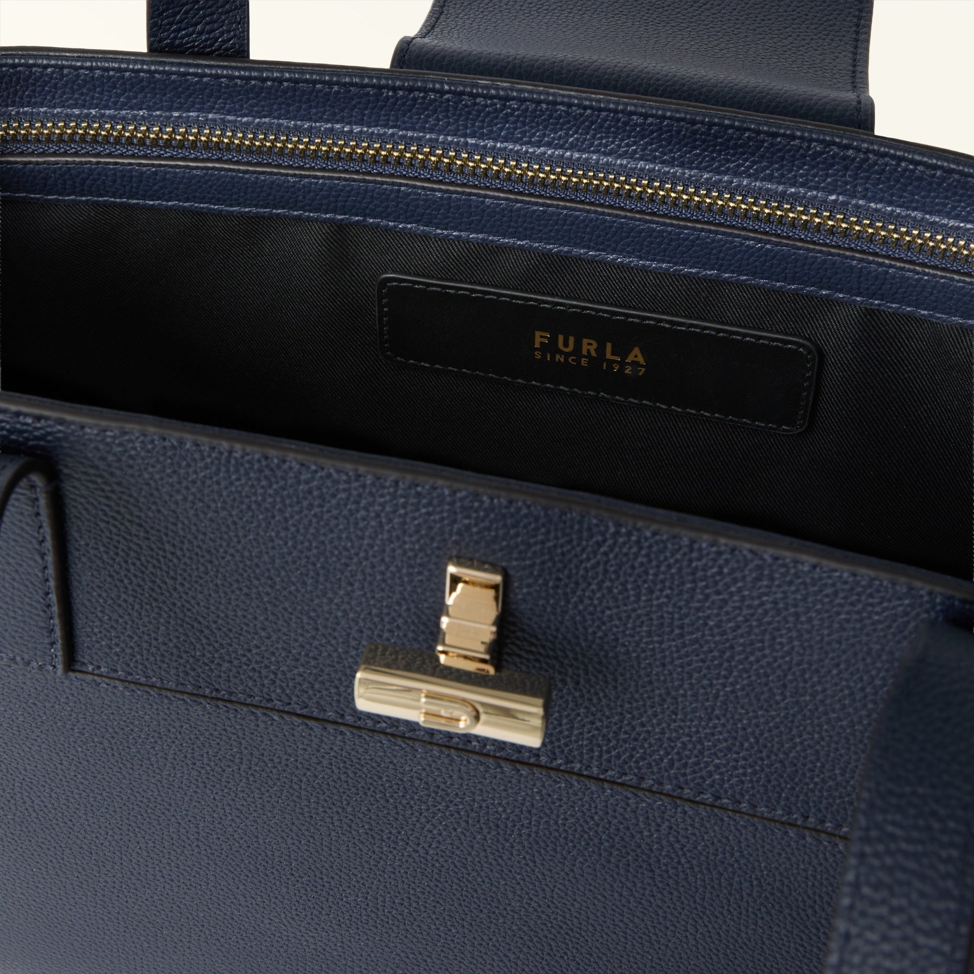 Furla Amelia L Tote E/W in Blue - Bags 