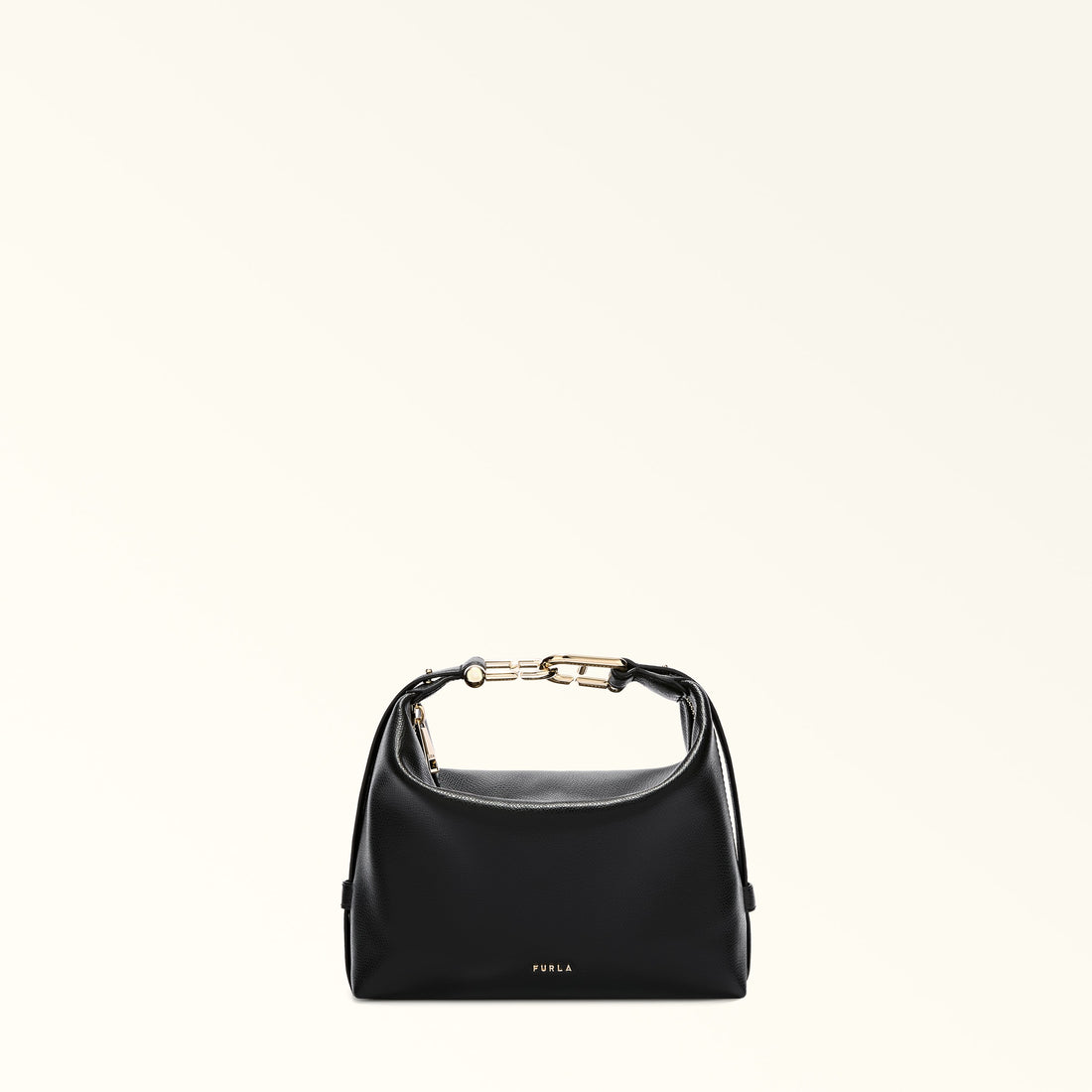 Furla Tonie Mini Hobo Bag In Leather