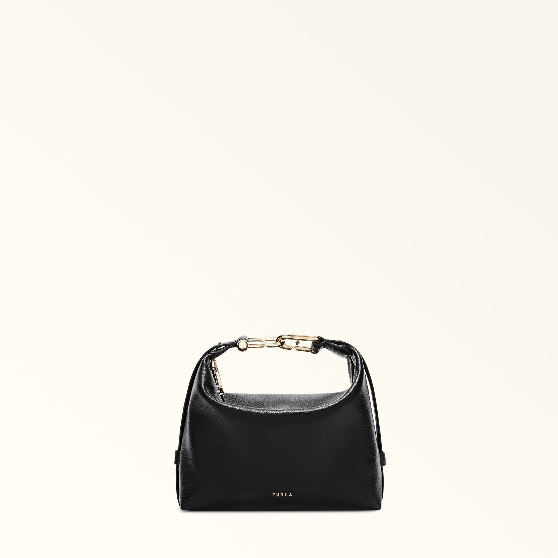 Furla Tonie Mini Hobo Bag In Leather