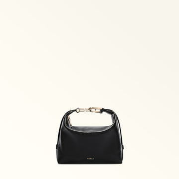 Furla Tonie Mini Hobo Bag In Leather