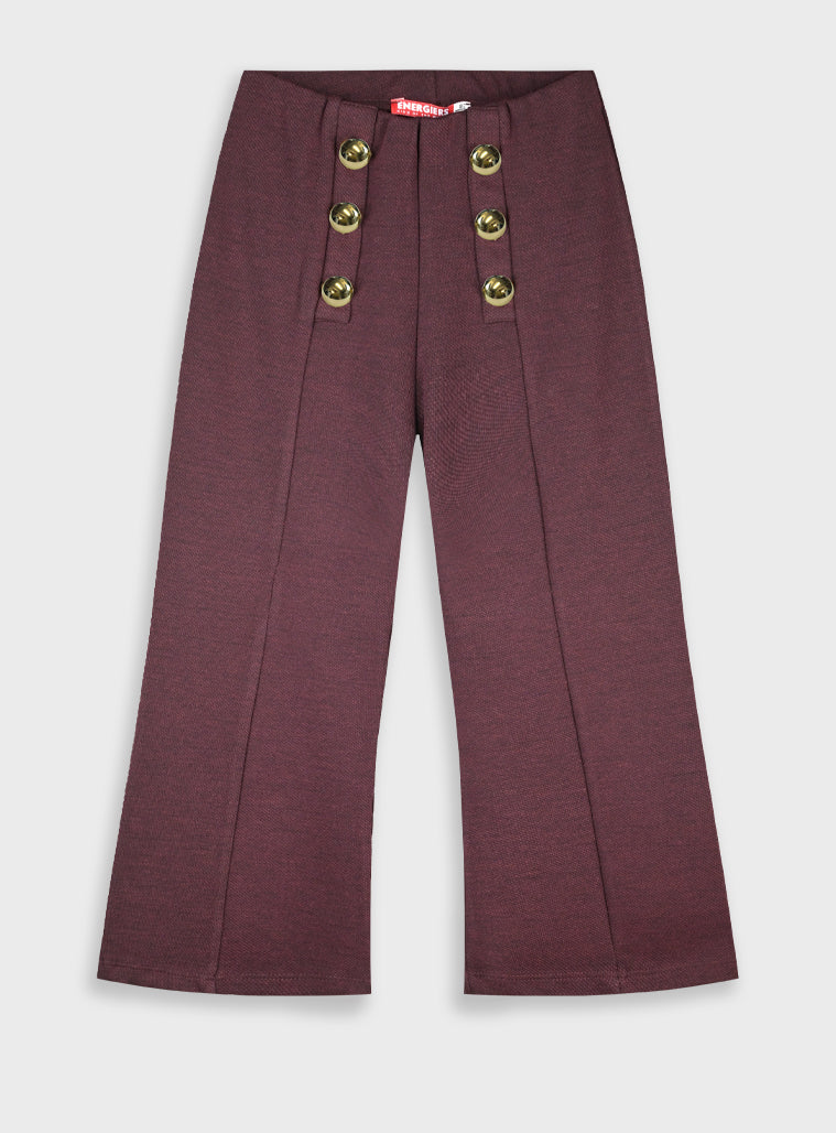 Girl Trousers - Burgundy