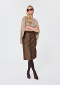 Jaden  hazelnut skirt for women