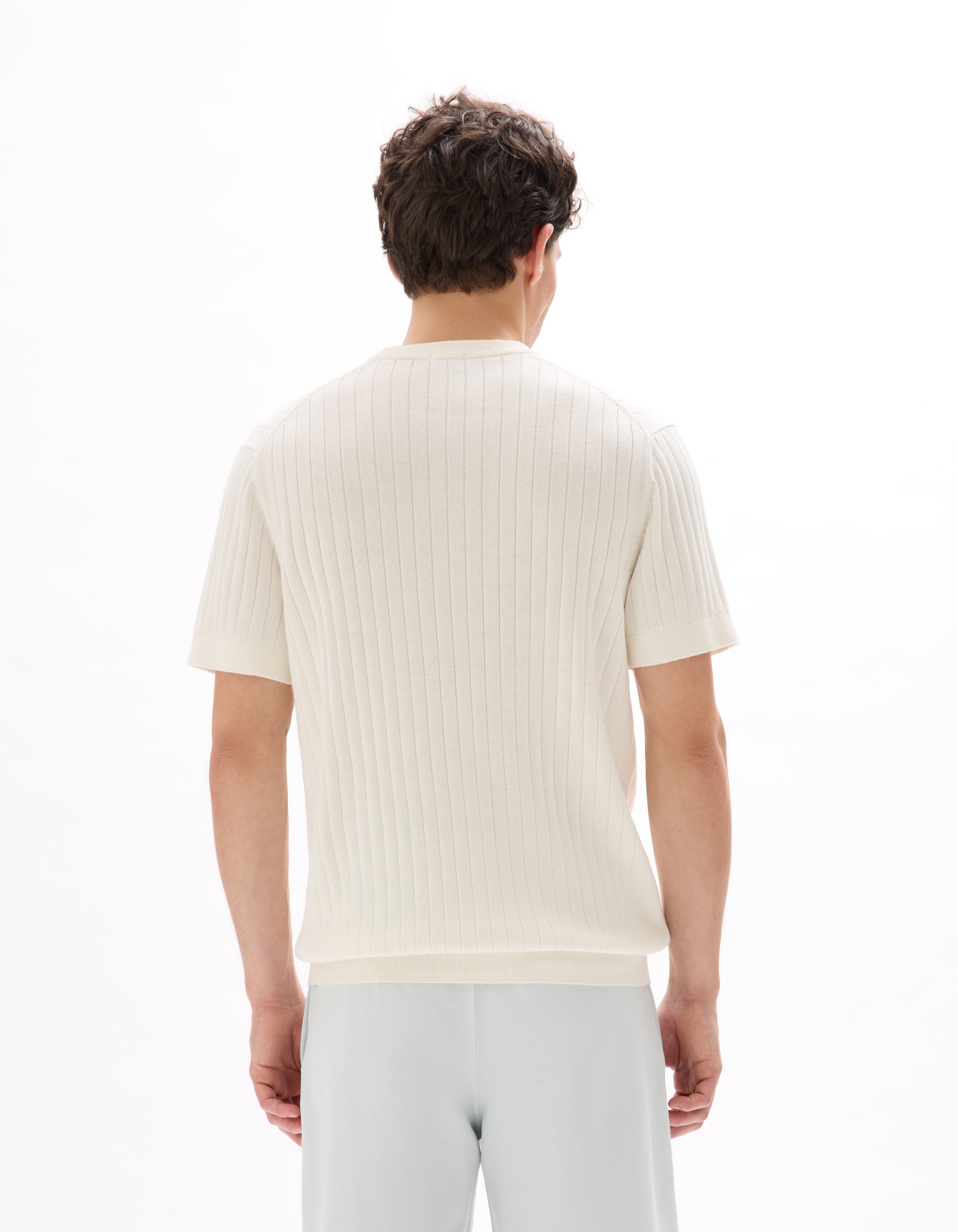 Ecru 01 Short Sleeves Tshirt - Celio Lebanon