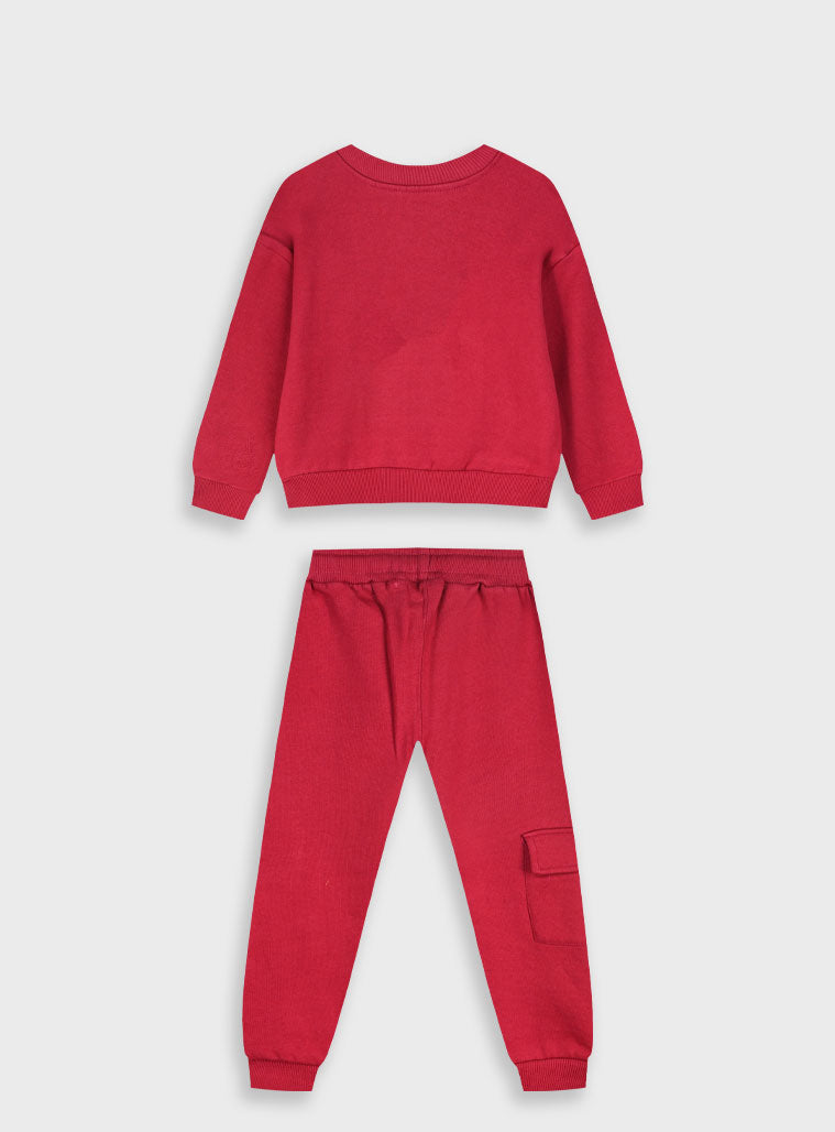 Children's Red Tracksuit For Girl Energiers