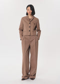 Vittorio vest in camel cotton by Tara Jarmon