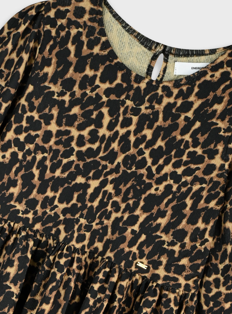 Girl Dress - Leopard