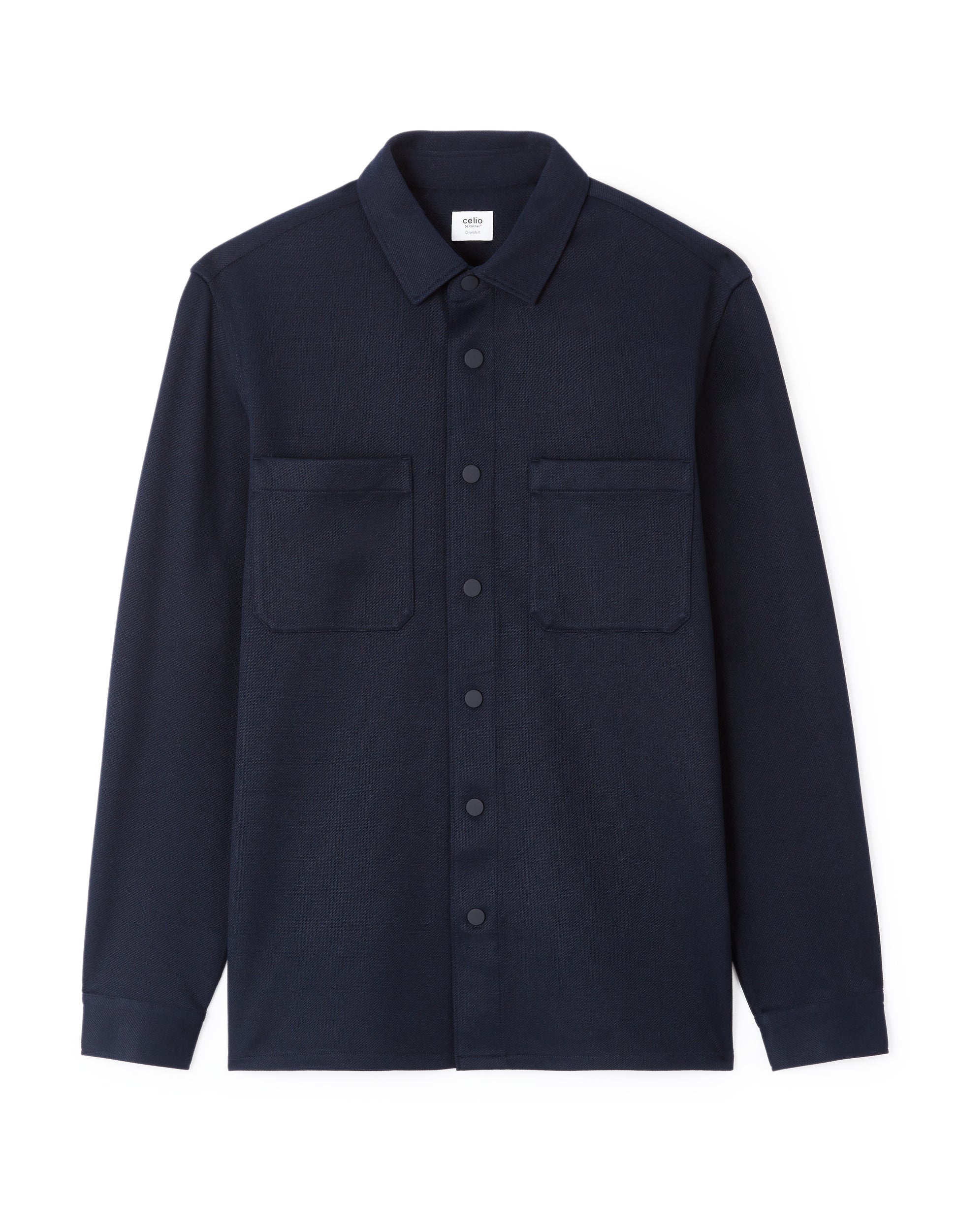 Navy Long Sleeves Shirt - Celio Lebanon