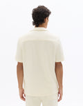 Celio Textured Regular Fit Short-Sleeved Shirt - Beige