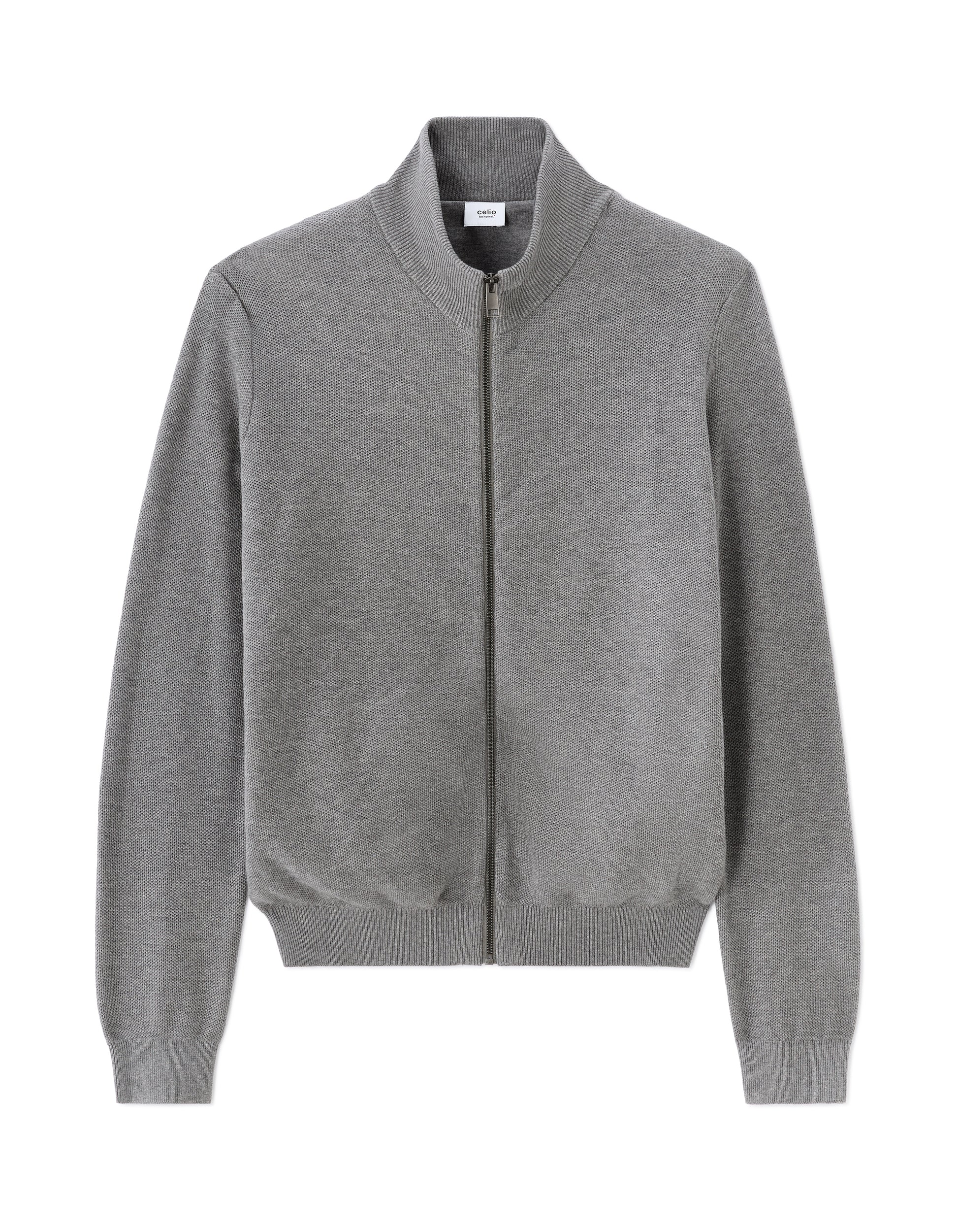Mid Grey Cardigan - Celio Lebanon