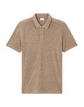 Celio Regular Fit 100% Linen Polo - Beige