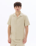Textured Regular Fit 100% Cotton Short-Sleeve Shirt Celio
