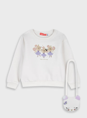 Children's Offwhite Blouse For Girl
