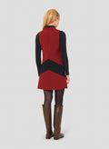 Respect Burgundy Double Canvas Dress by Tara Jarmon Lebanon