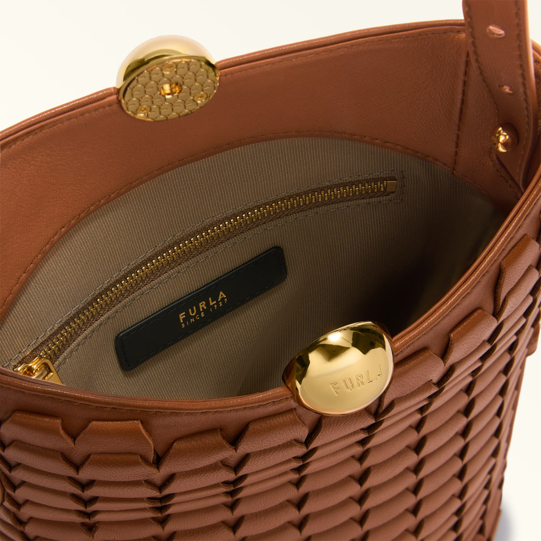 Bucket Bag F5S-Furla Sfera Soft Cognac H