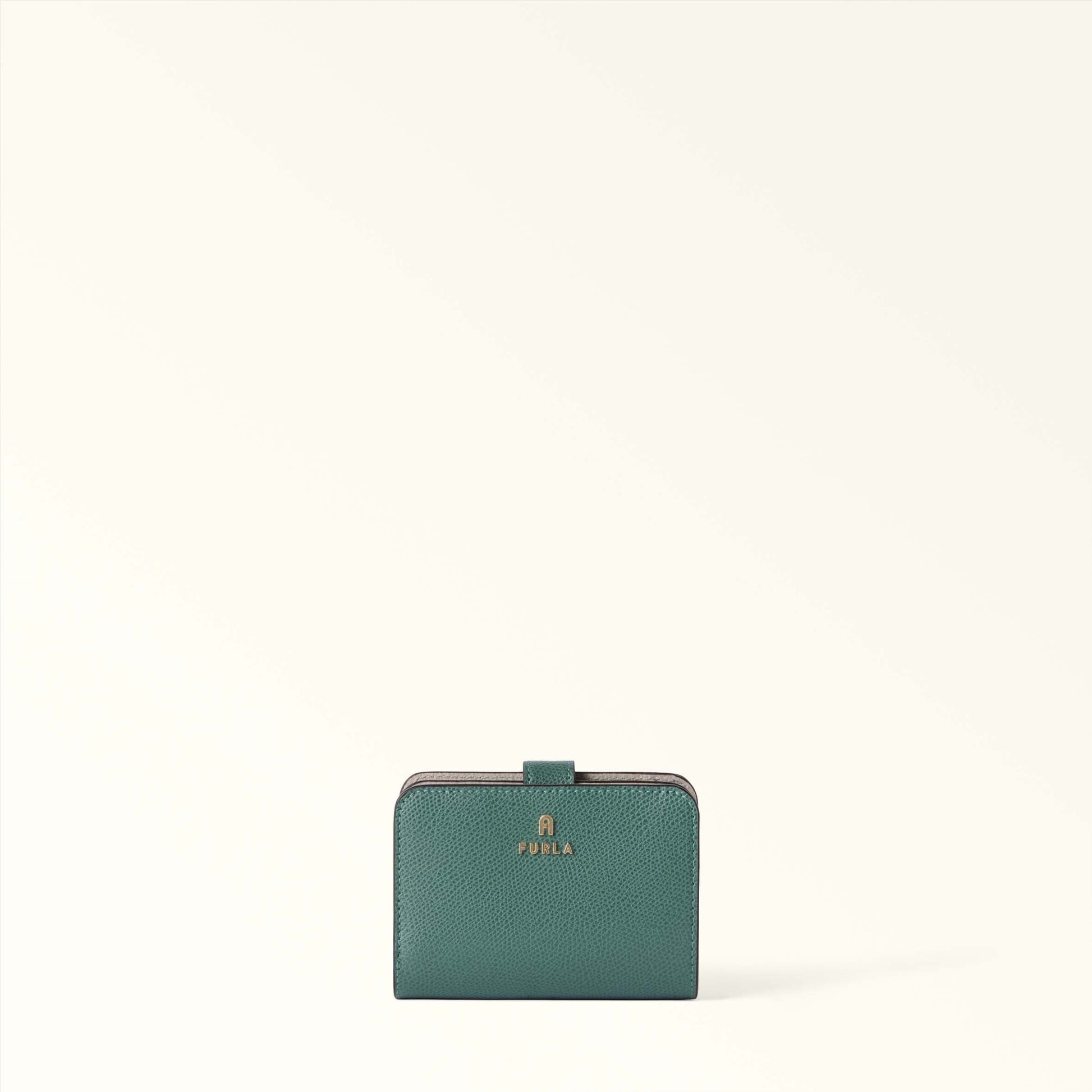 Furla Camelia S Compact Wallet in Green - Wallets 
