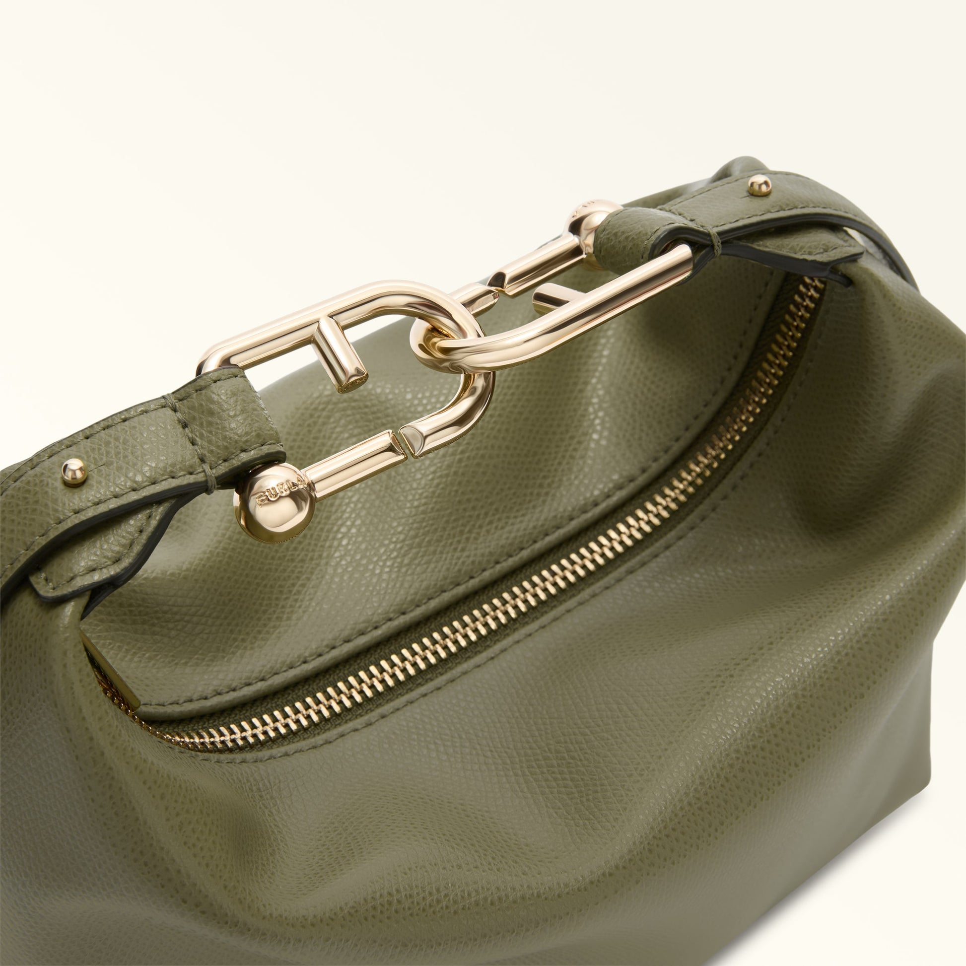 Furla Tonie Mini Hobo Bag In Leather