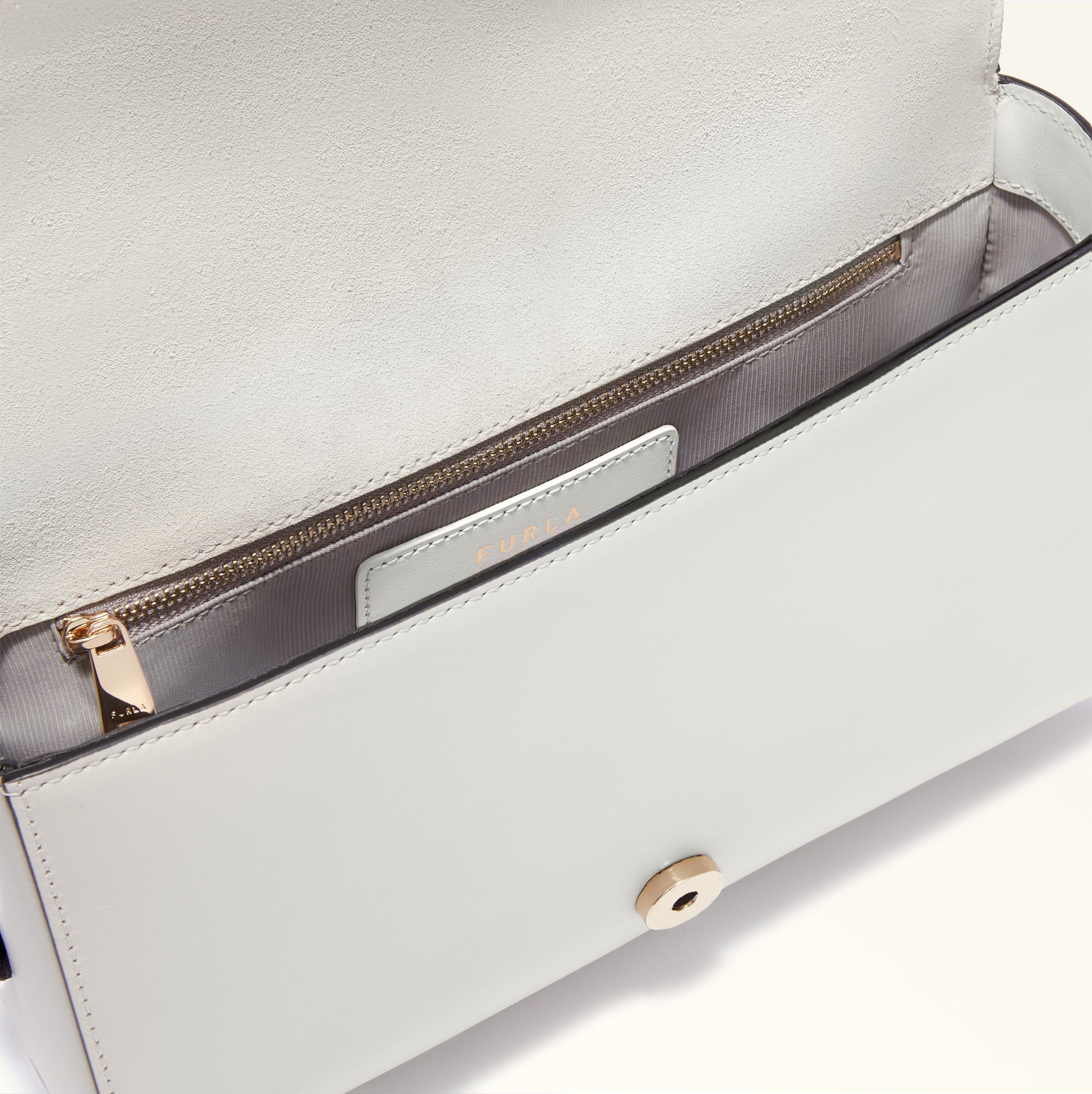 Crossbody Rva-Furla Riva Marshmallow+Nero