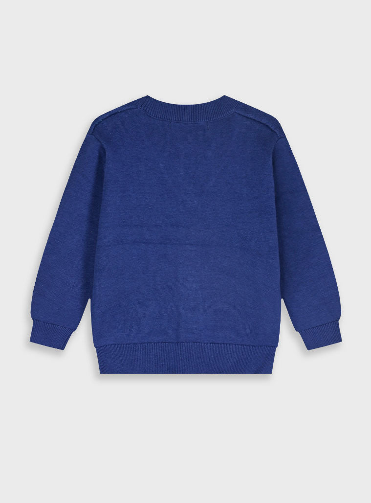Children's Blue Cardigan For Boy