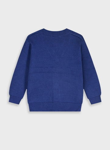Children's Blue Cardigan For Boy