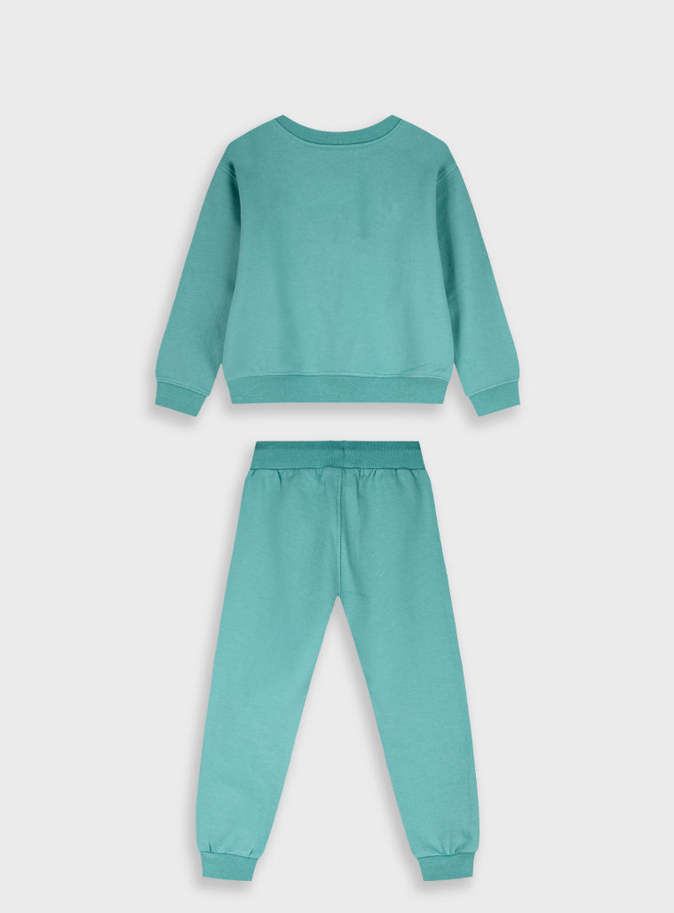Cotton Girl Tracksuit - Ice Green