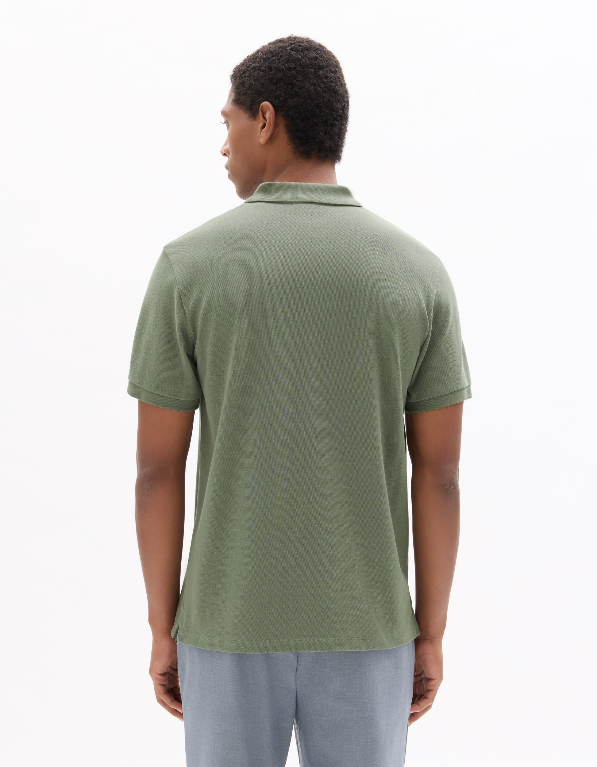 Green Mid Short sleeves Polo for men