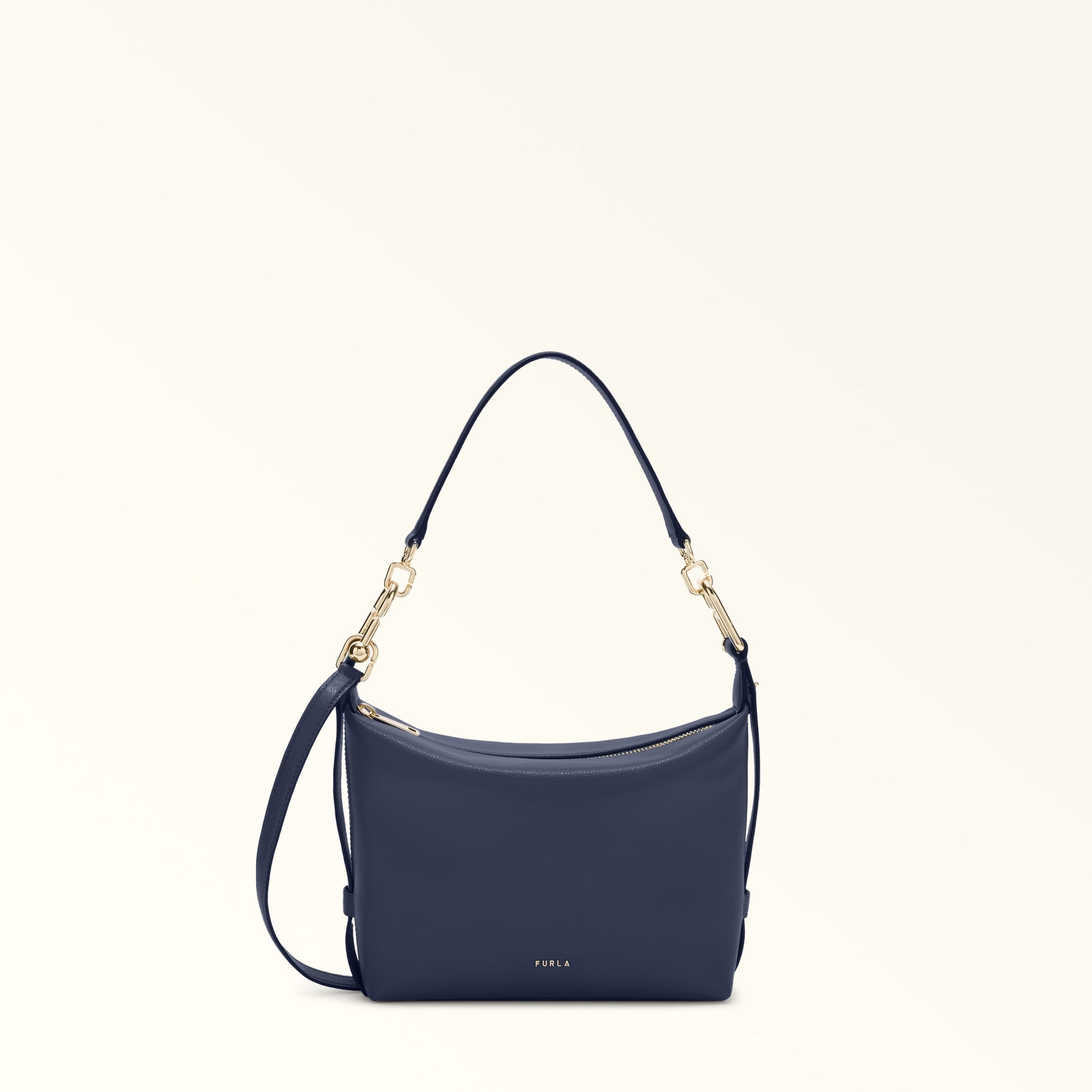 Furla Tonie Mini Hobo Bag In Leather