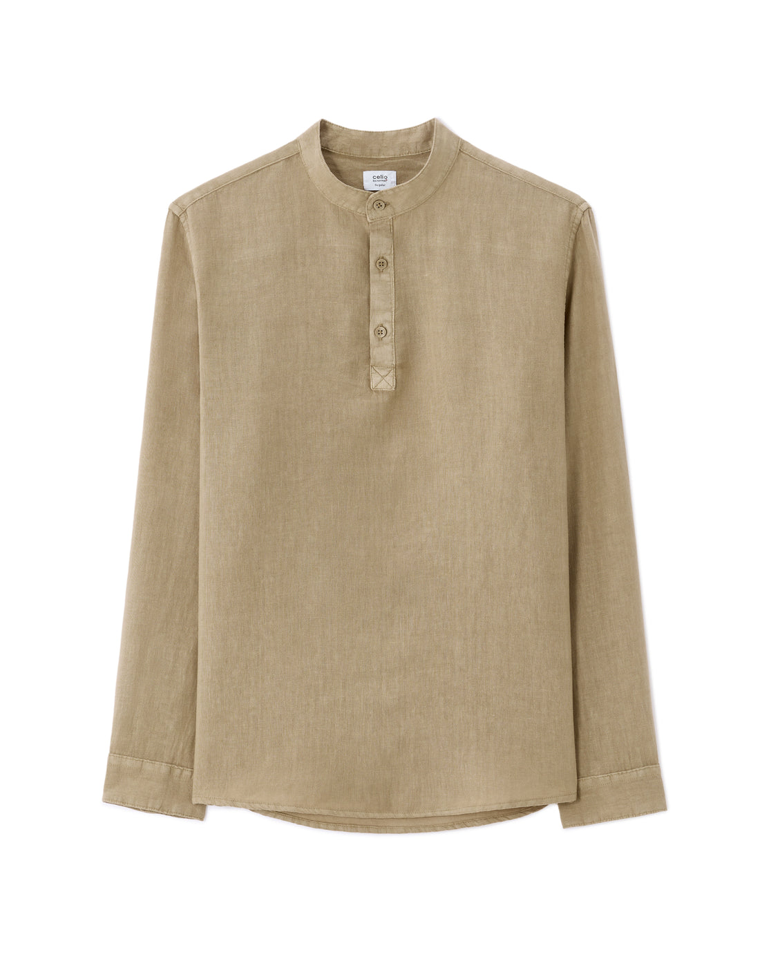 Beige Long Sleeves Shirt - Celio Lebanon