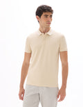 beige Short sleeves Polo