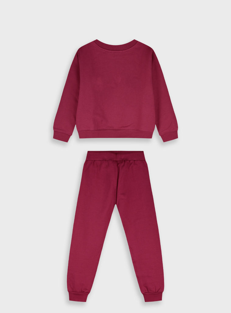 Cotton Girl Tracksuit - Violet