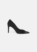 Krystine black leather heels by Tara Jarmon Lebanon