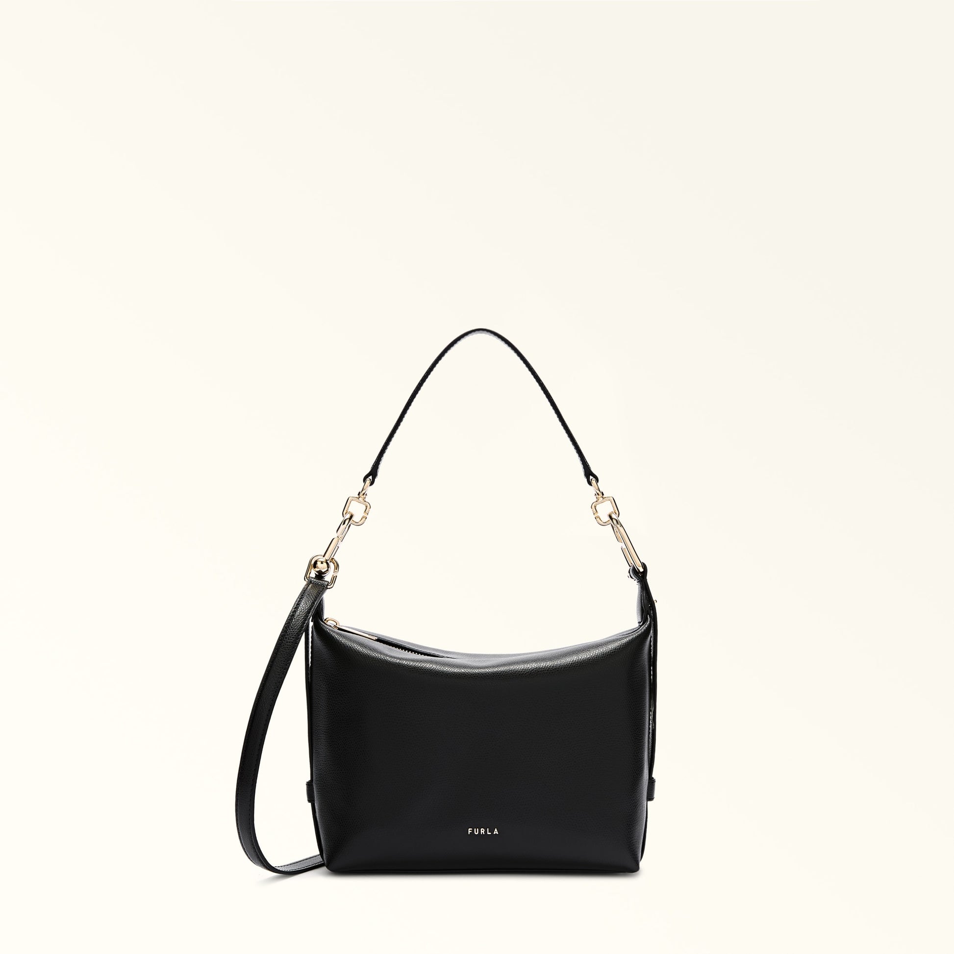 Furla Tonie Mini Hobo Bag In Leather