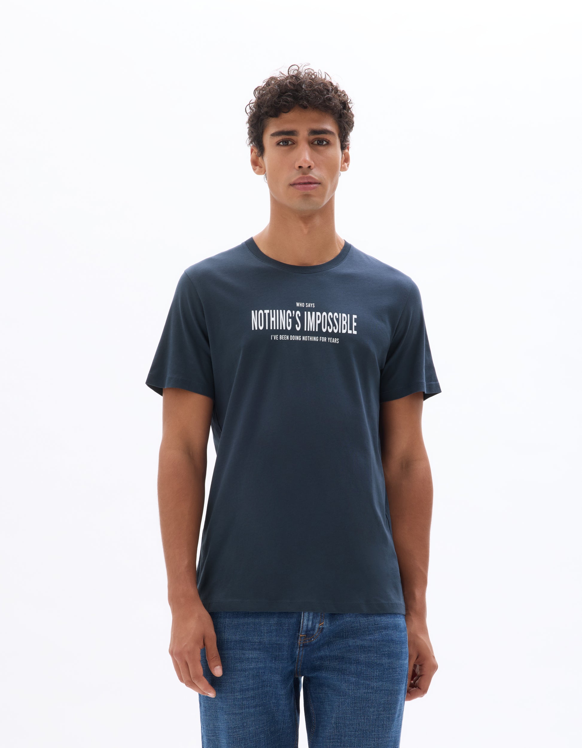 Navy Short Sleeves Tshirt - Celio Lebanon