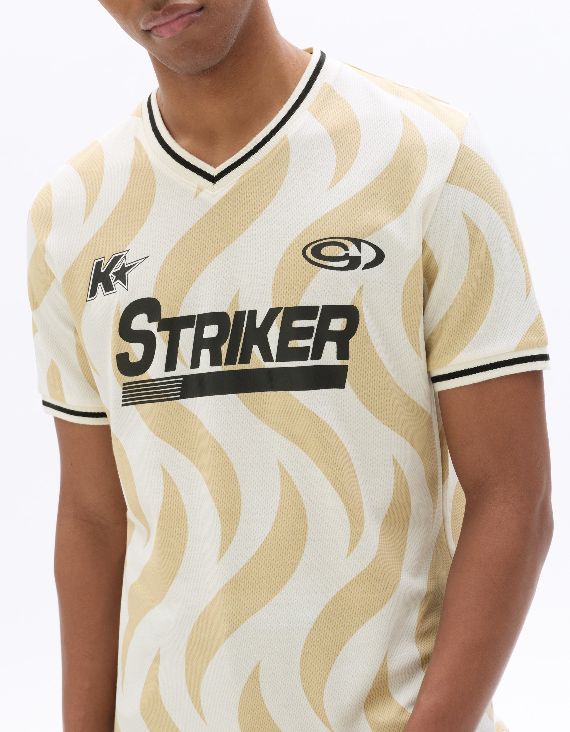 Celio Oversize Football Jersey - Beige