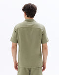 Textured Regular Fit 100% Cotton Short-Sleeve Shirt Celio