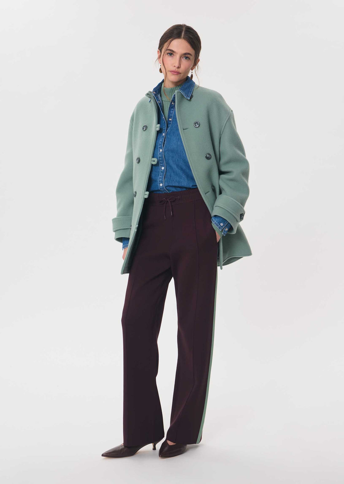 Parker trousers in purple by Tara Jarmon