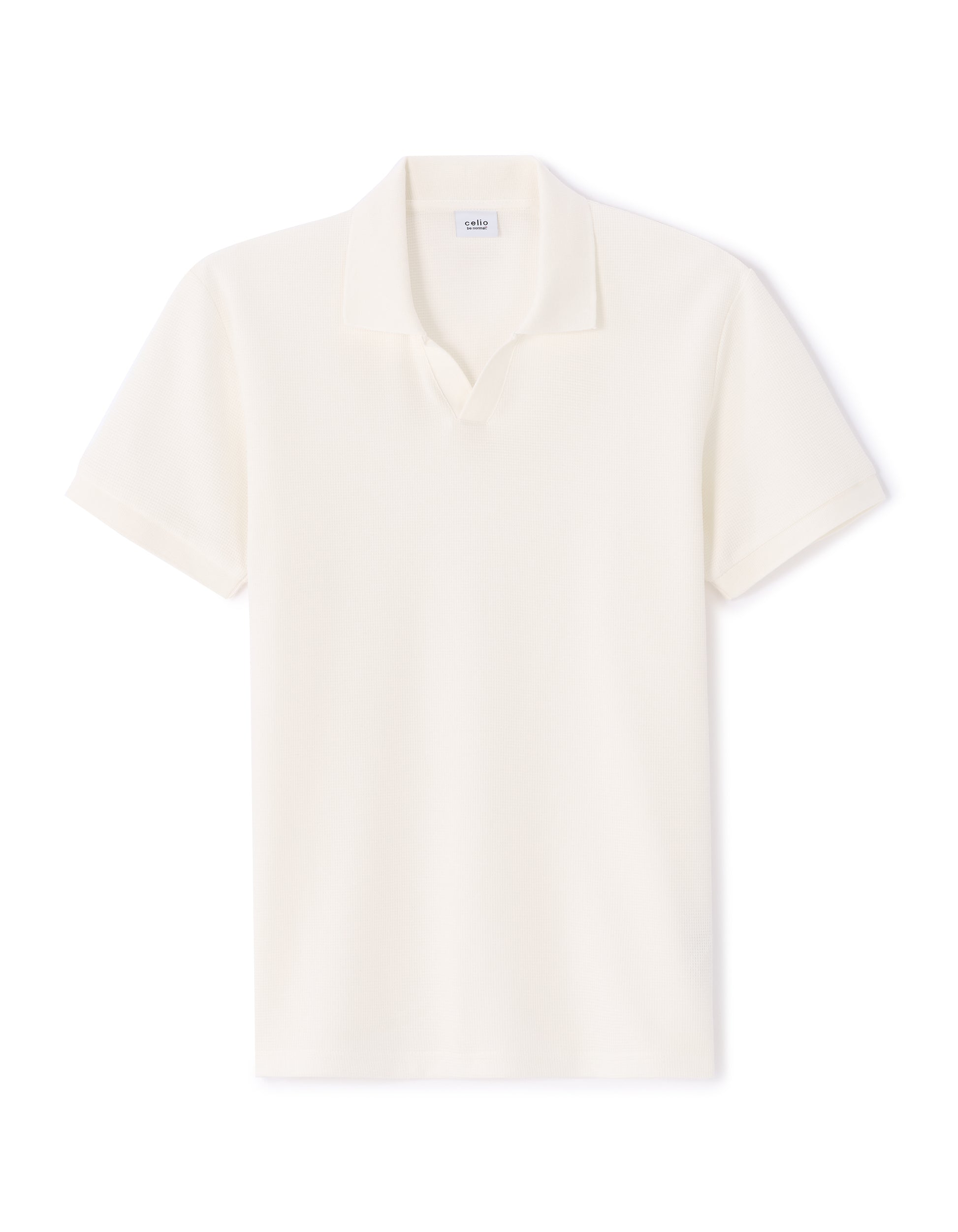 Ecru Short Sleeves Polo - Celio Lebanon