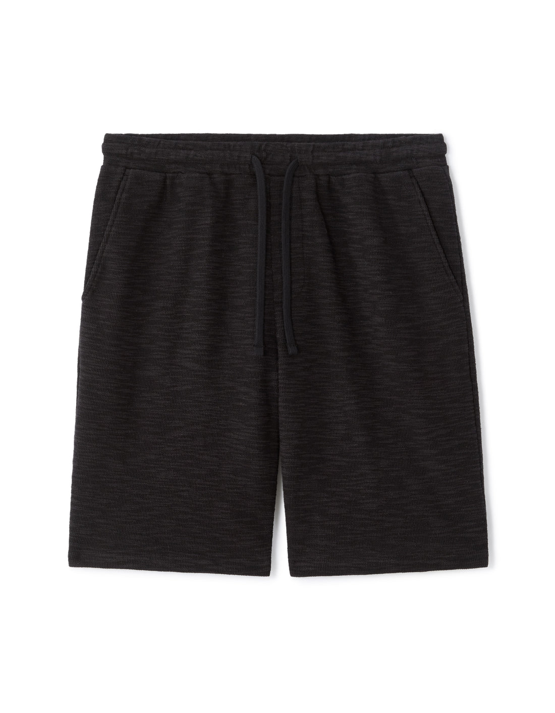 Celio Black Regular Fit French Terry Bermuda Shorts - Black