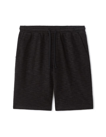 Celio Black Regular Fit French Terry Bermuda Shorts - Black