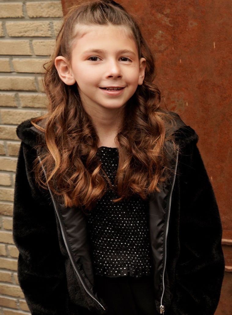 Girl Fake Fur - Black