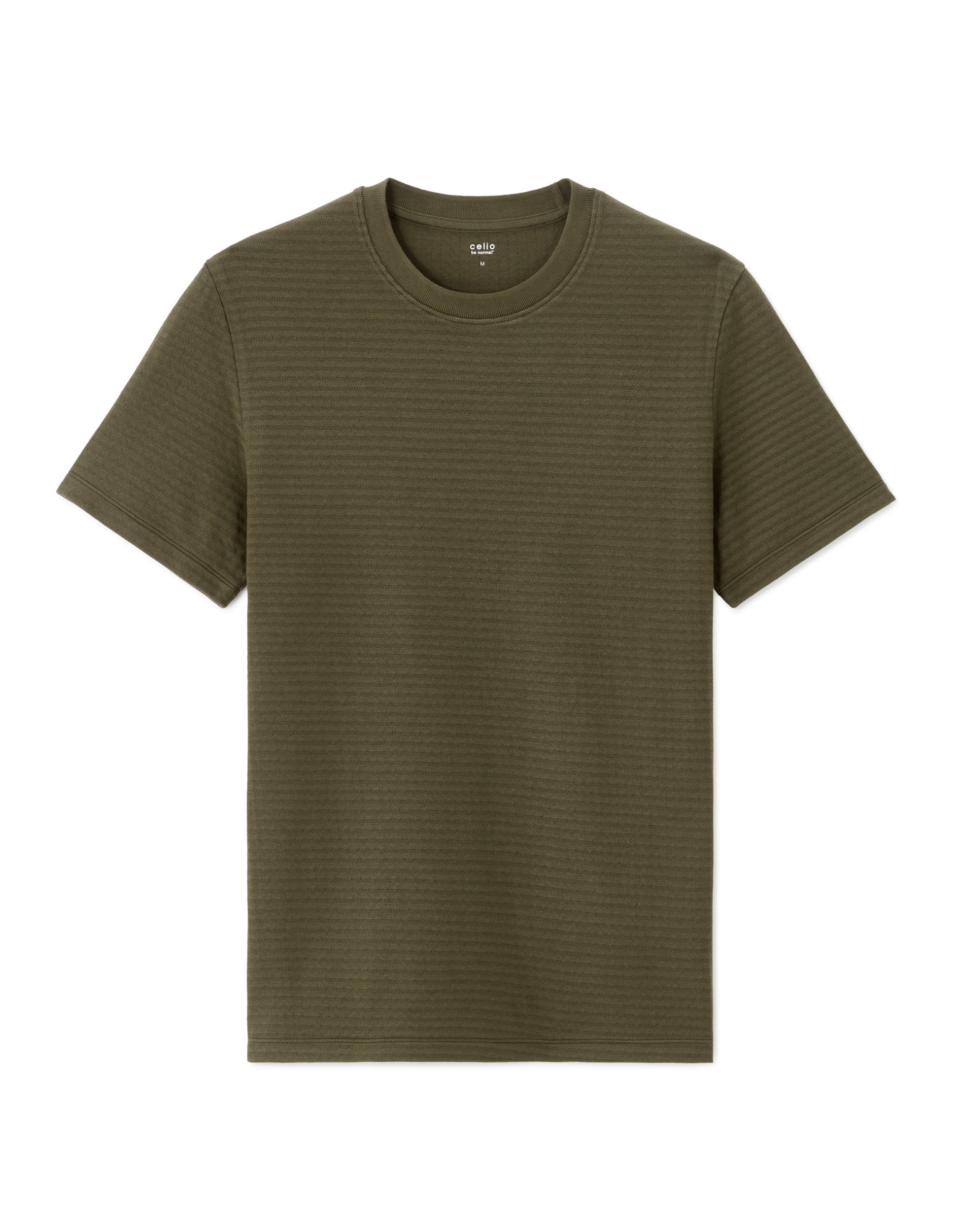 Kaki Short Sleeves Tshirt - Celio Lebanon