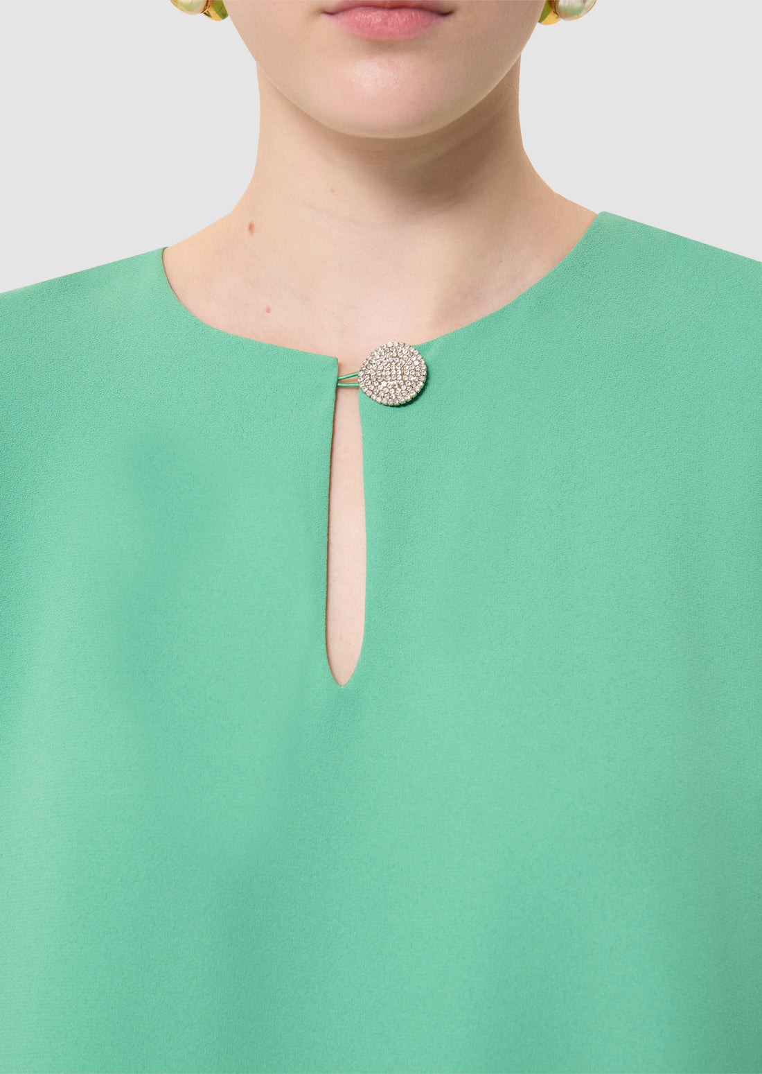 Raonie green crepe dress by Tara Jarmon Lebanon