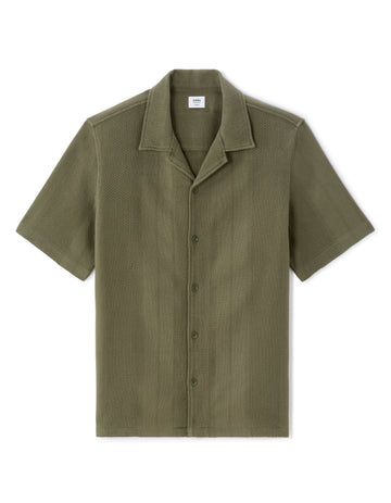 Regular Fit 100% Cotton Jacquard Short-Sleeve Shirt Celio