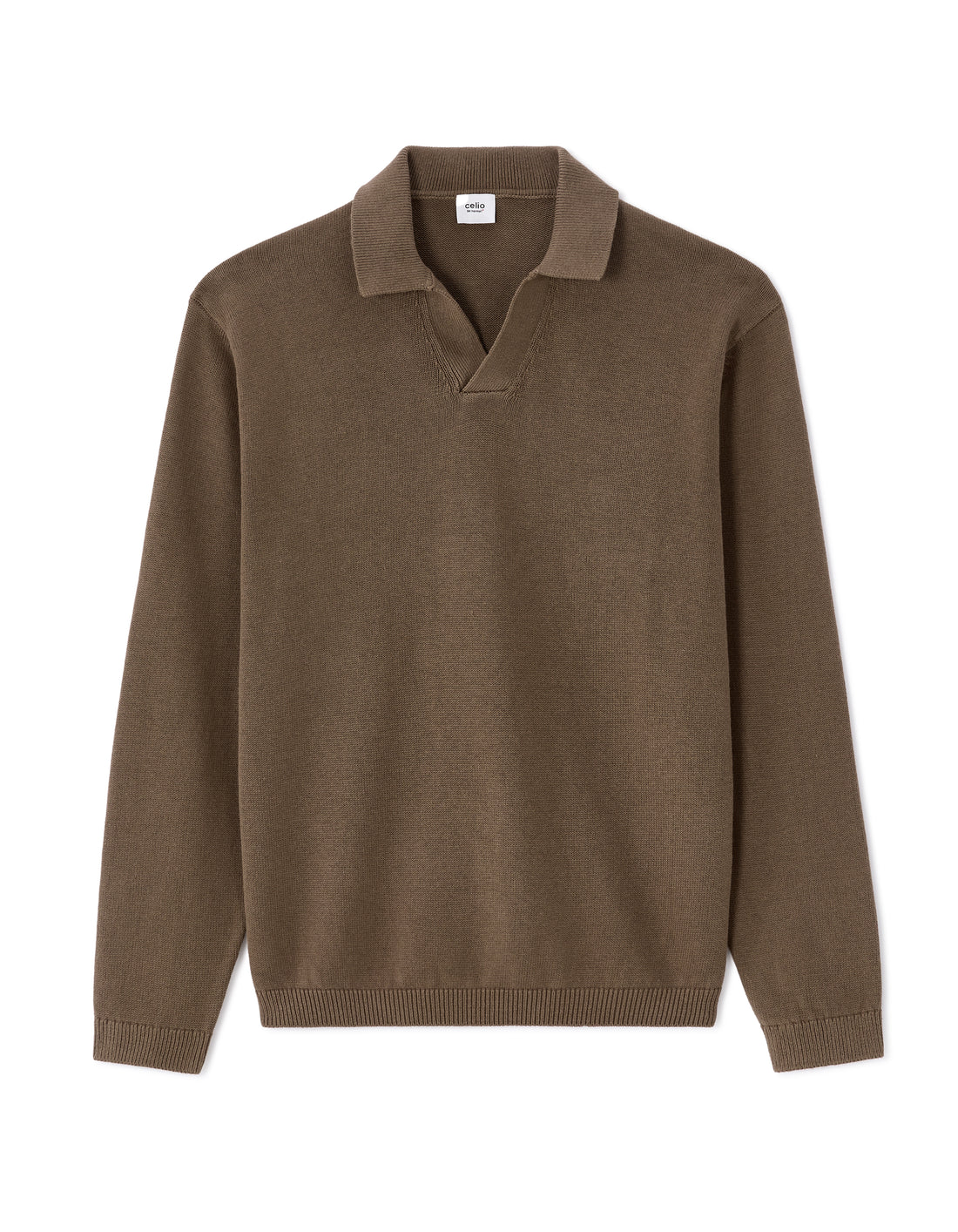 Taupe 01 Crew Neck Jumper - Celio Lebanon