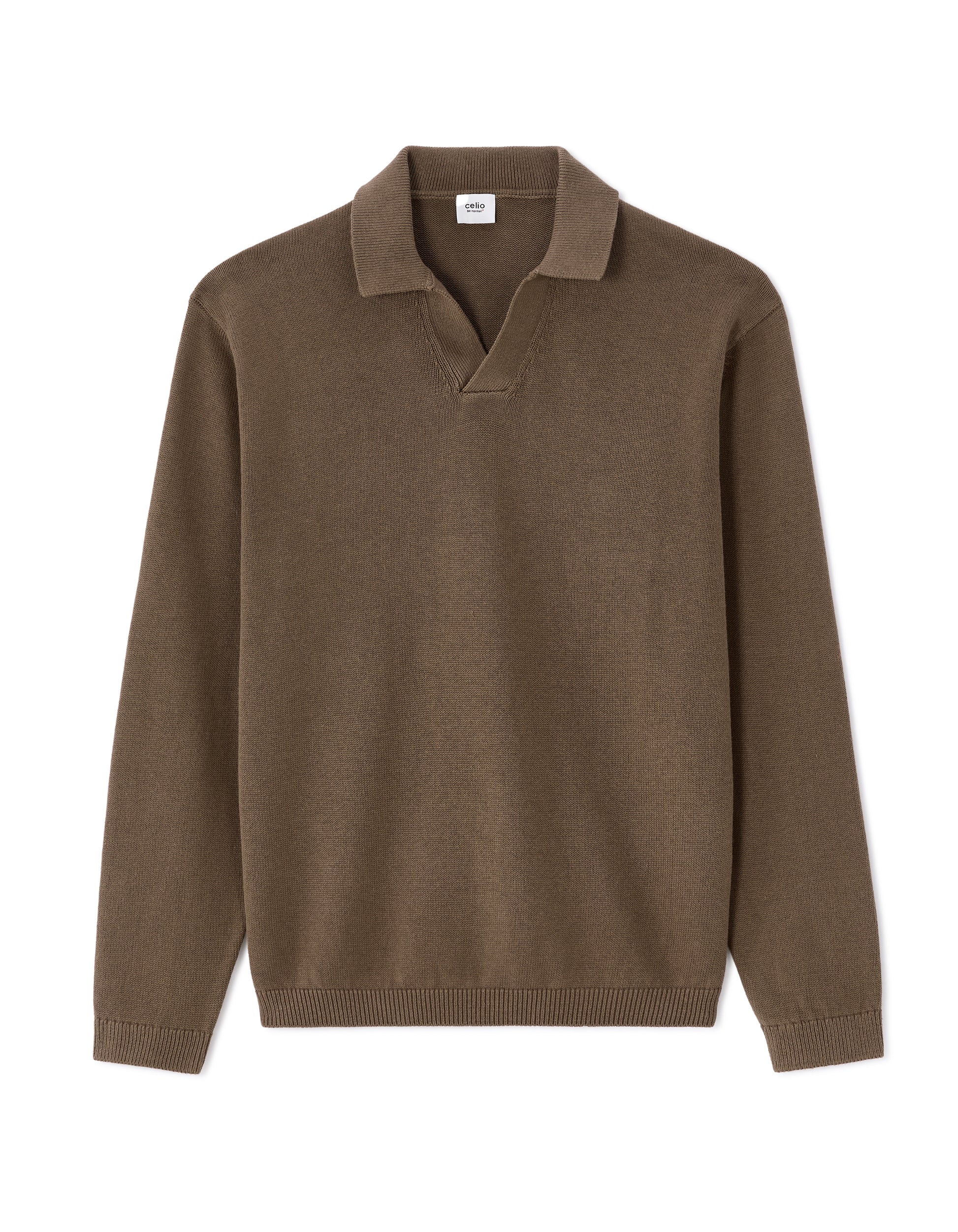 Taupe 01 Crew Neck Jumper - Celio Lebanon