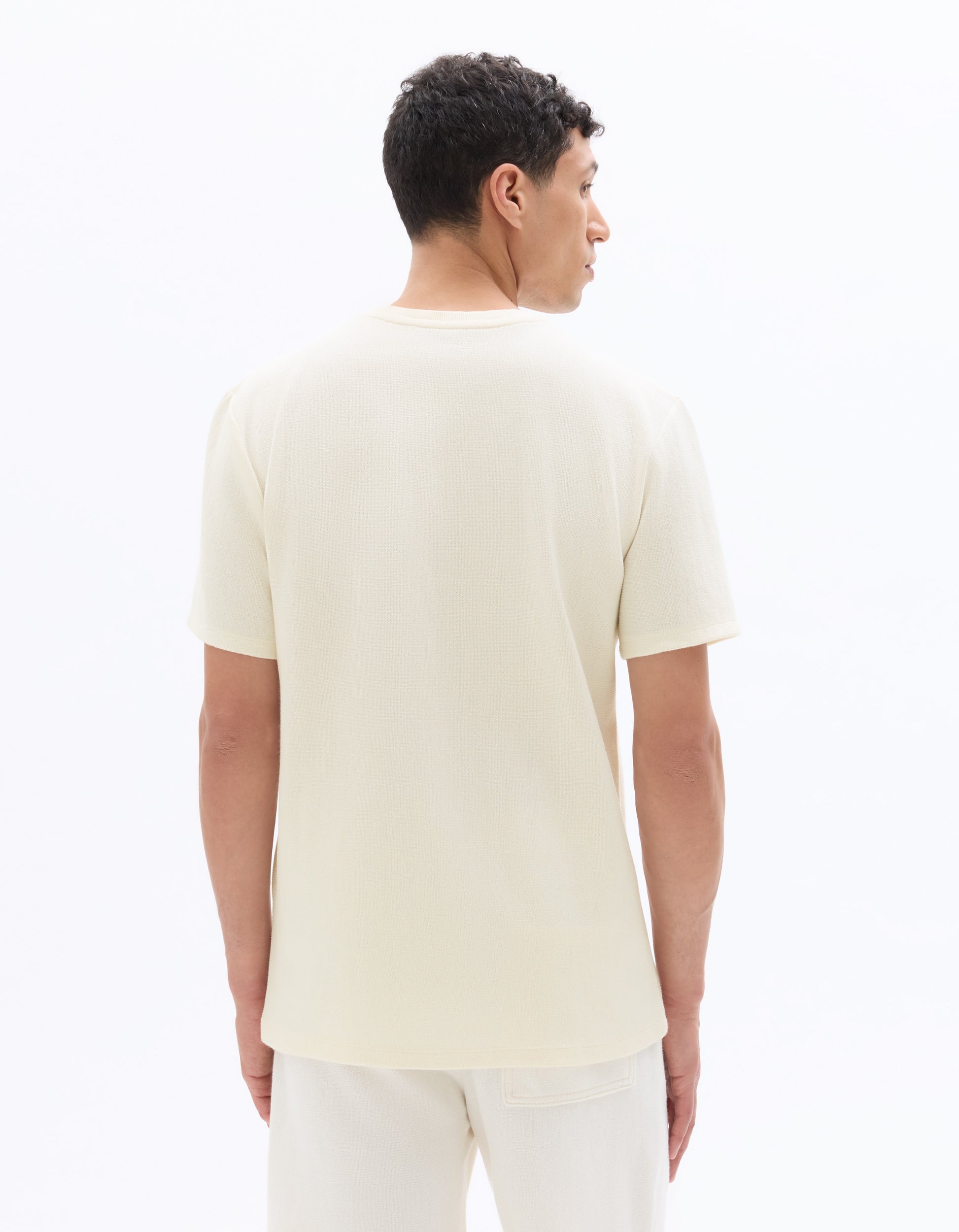 Celio Boxy Crew Neck Knit T-shirt - Beige