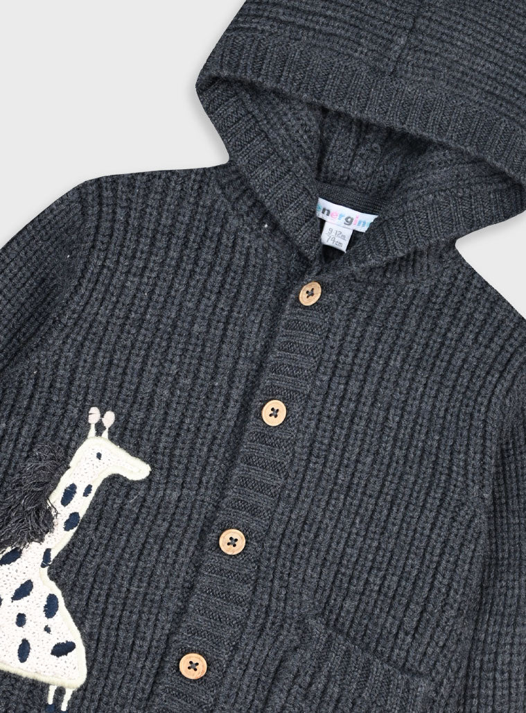 Children's Anthracite Cardigan For Boy