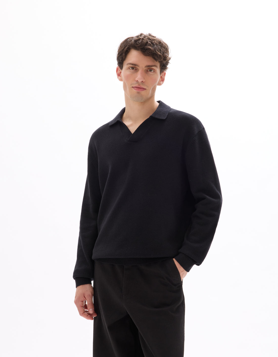 Black Crew Neck Jumper - Celio Lebanon
